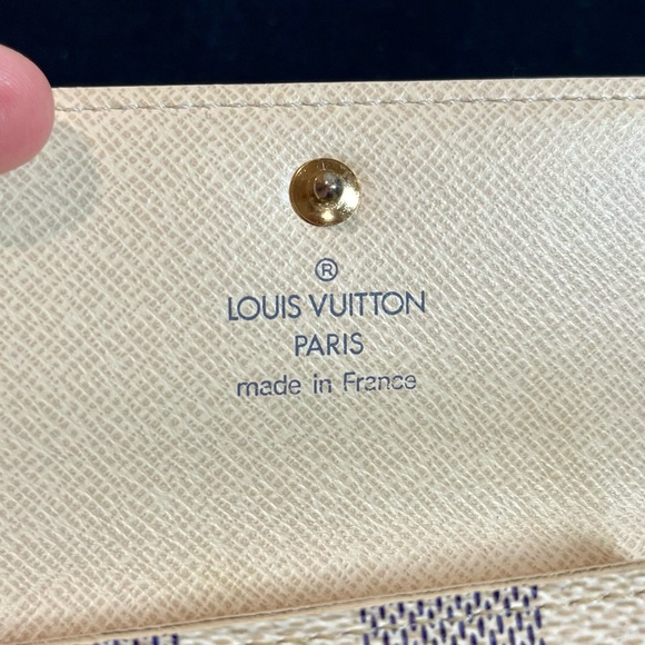 ✨Louis Vuitton✨ Full Inclusion- LV Damier Azur Multiclé 4 Key Case & Card Holder - Picture 11 of 17